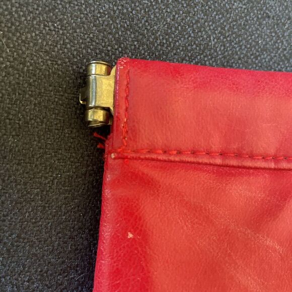 Red Clutch Embroidered Faux Leather Women Pouch Bag Handbag Soft Purse Party - Picture 6 of 12